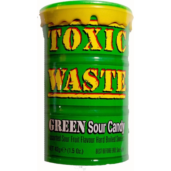 Toxic waste green sour candy